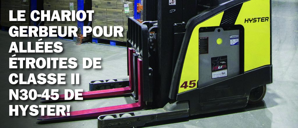 Promotion sur les chariots gerbeurs pour allées étroites