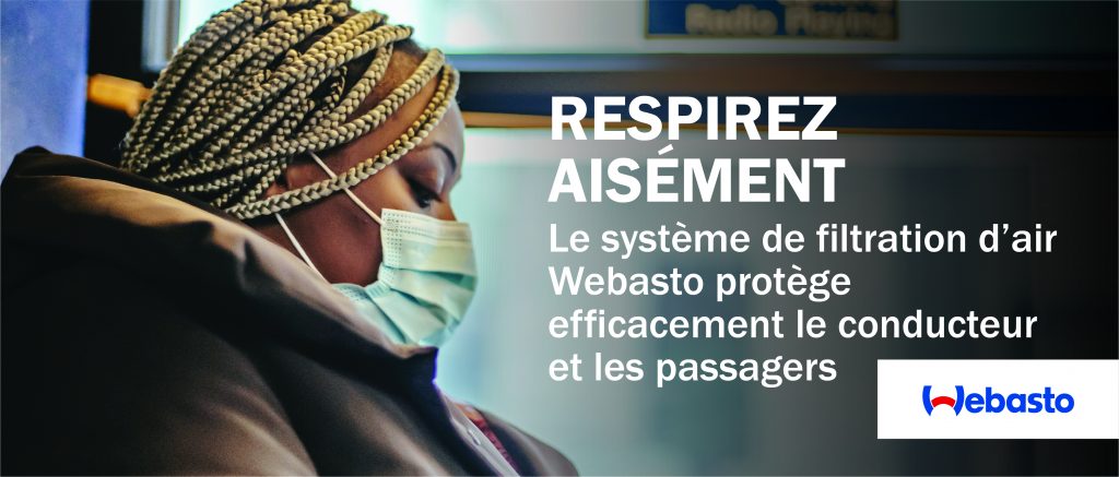 Le système de filtration HEPA de Webasto élimine 99,995 % des infections et des contaminants atmosphériques.